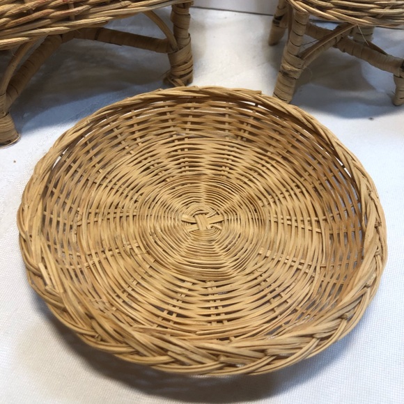 Doll Chairs wicker chair Vintage from 1980s - Picture 9 of 12